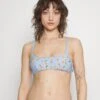 Seafolly Summer Crush Bralette With Plaited Detail - Top De Bikini - Powder Blue
