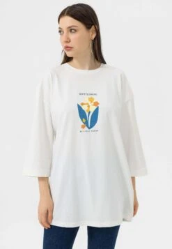 Camiseta De Manga Larga - Ecru