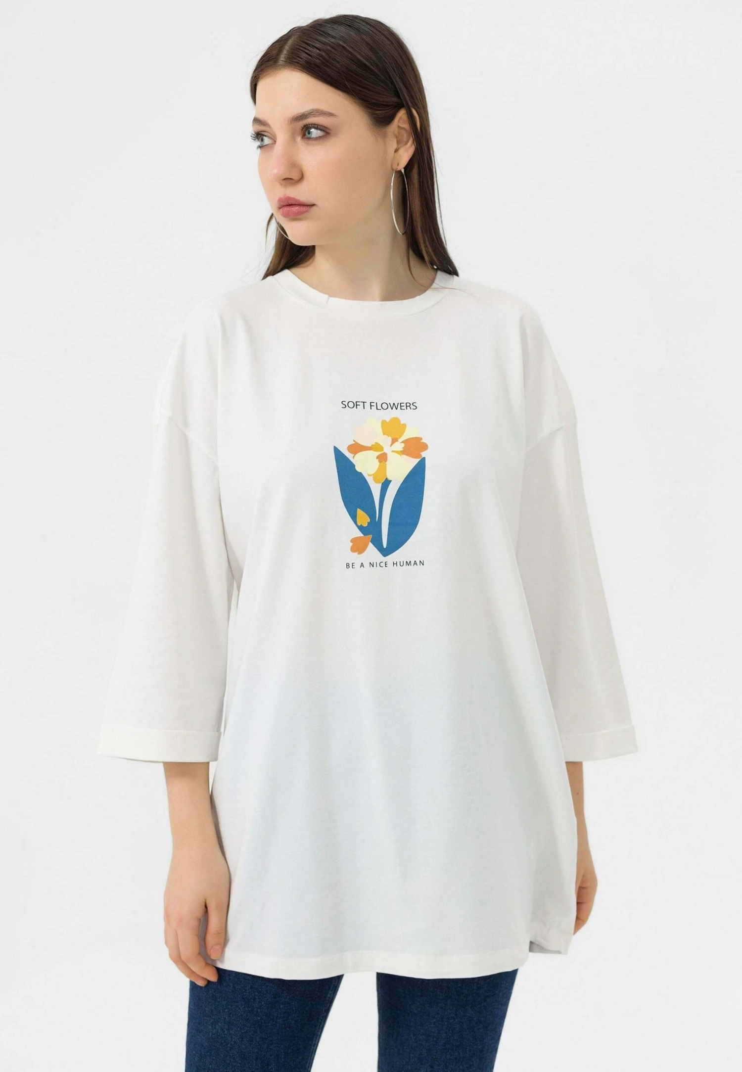 Camiseta De Manga Larga - Ecru