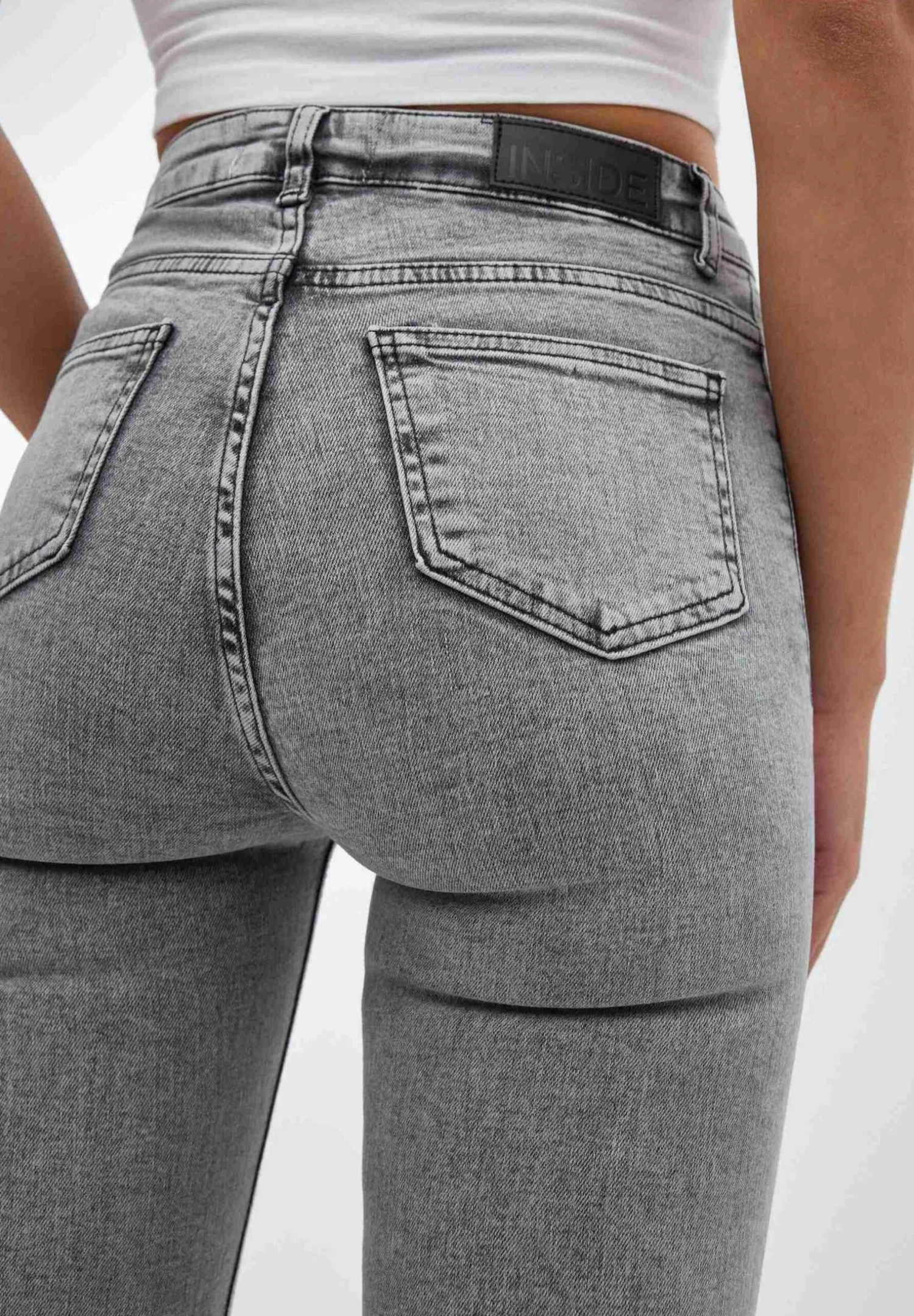 Vaqueros Pitillo - Gris - Imagen 5