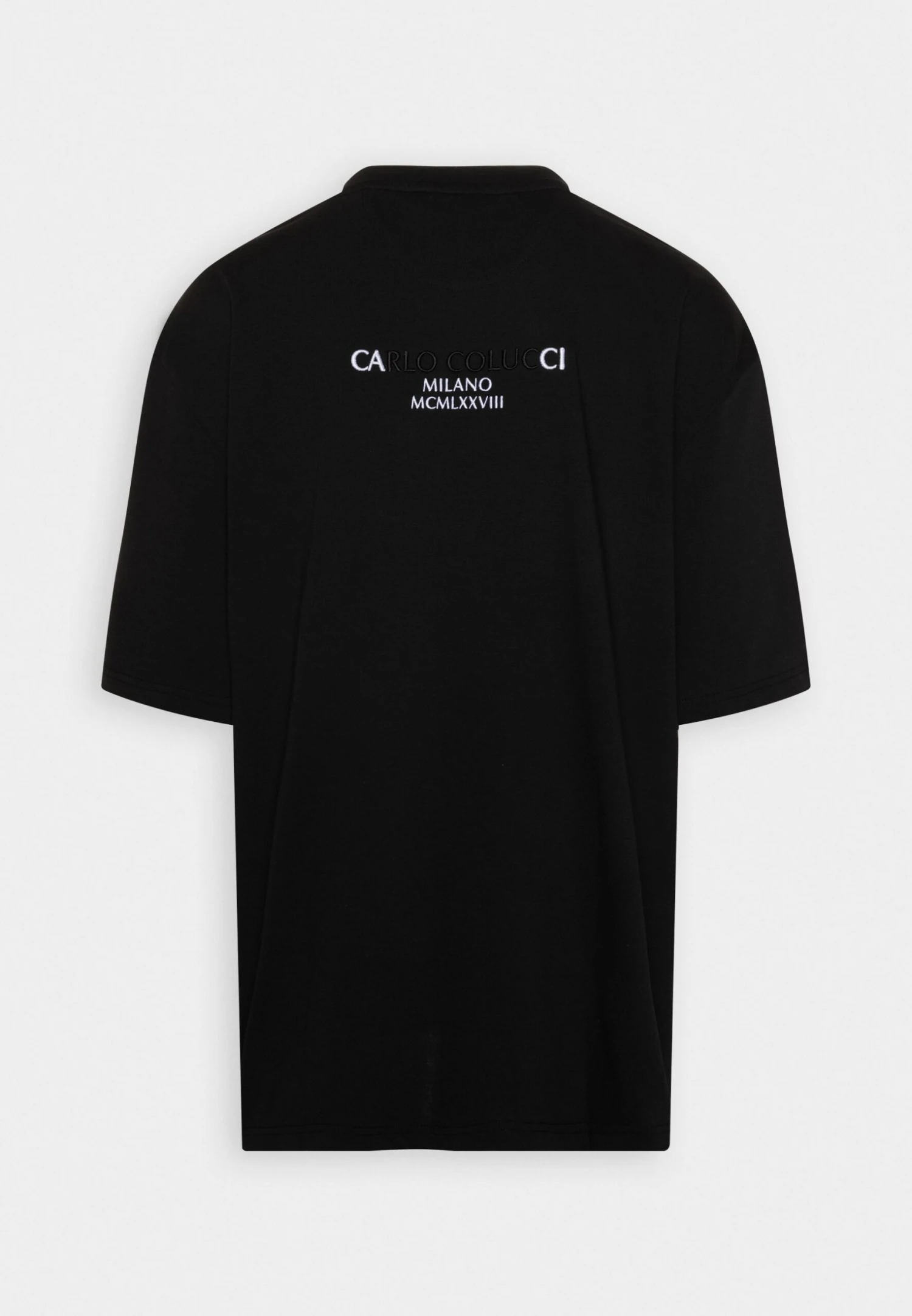 CARLO COLUCCI Plus Unisex - Camiseta Estampada - Schwarz - Imagen 6