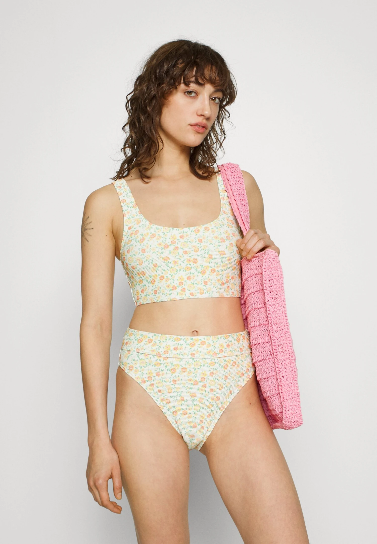 Billabong Aint She Sweet Tanlines Tank - Top De Bikini - Salt Crystal - Imagen 2