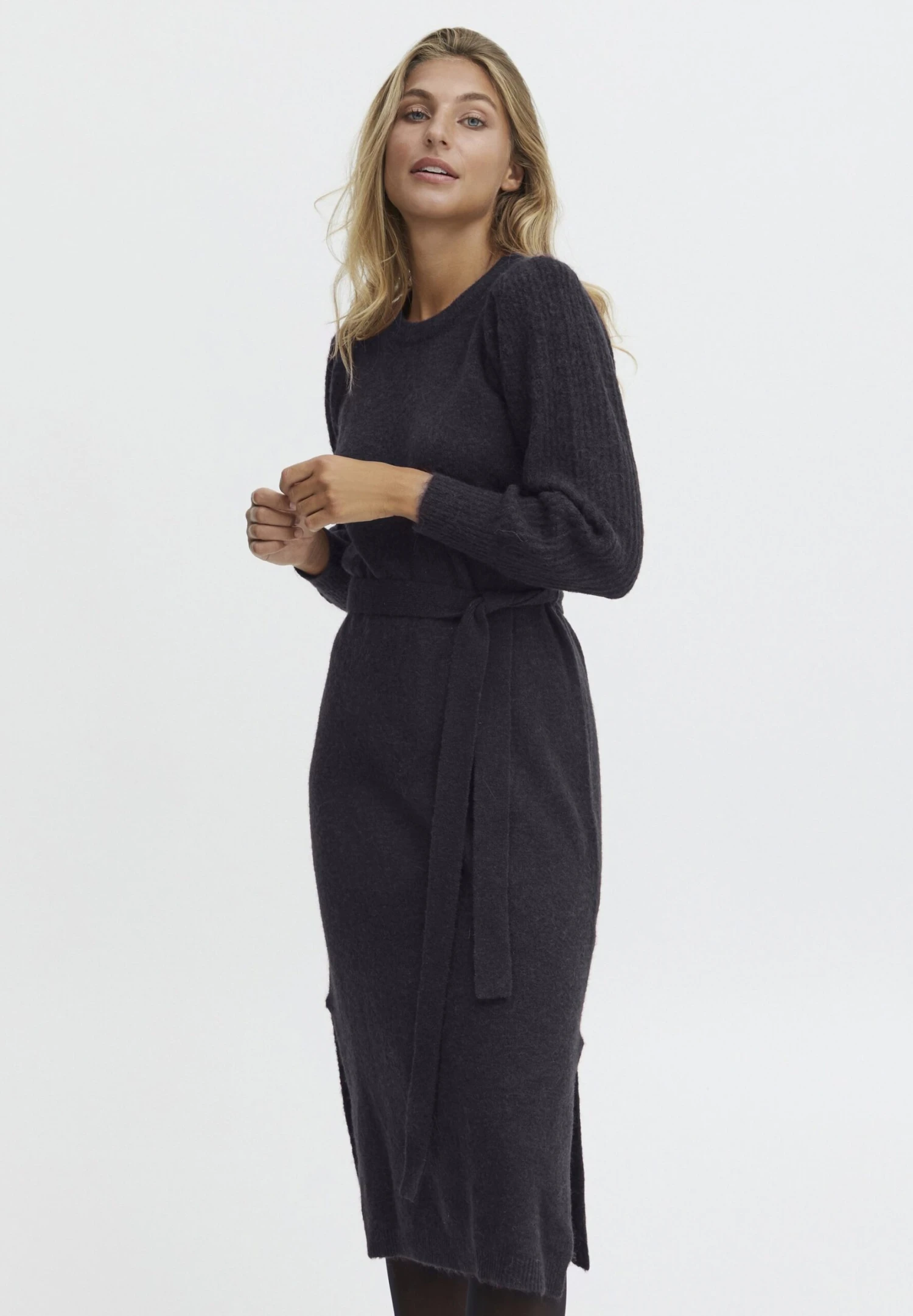 Fransa Frsandy Dr - Vestido De Punto - Outer Space Melange