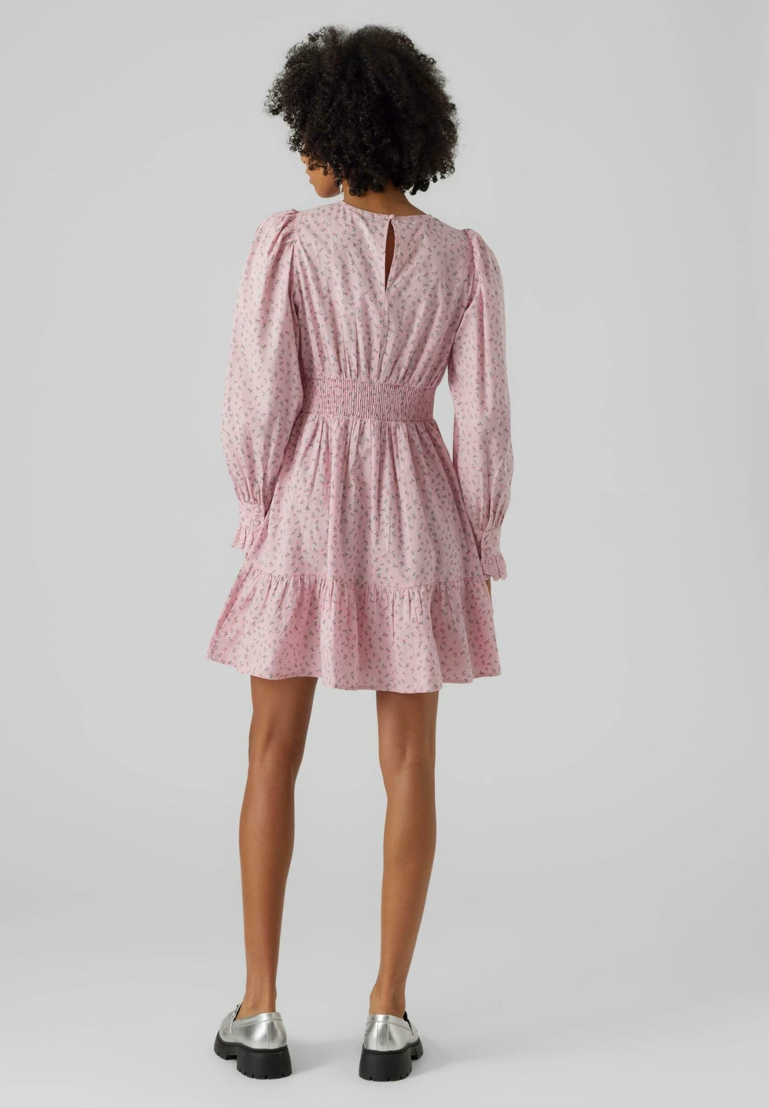 Vero Moda Vmlila Ls Short Wvn - Vestido Informal - Cameo Pink - Imagen 3