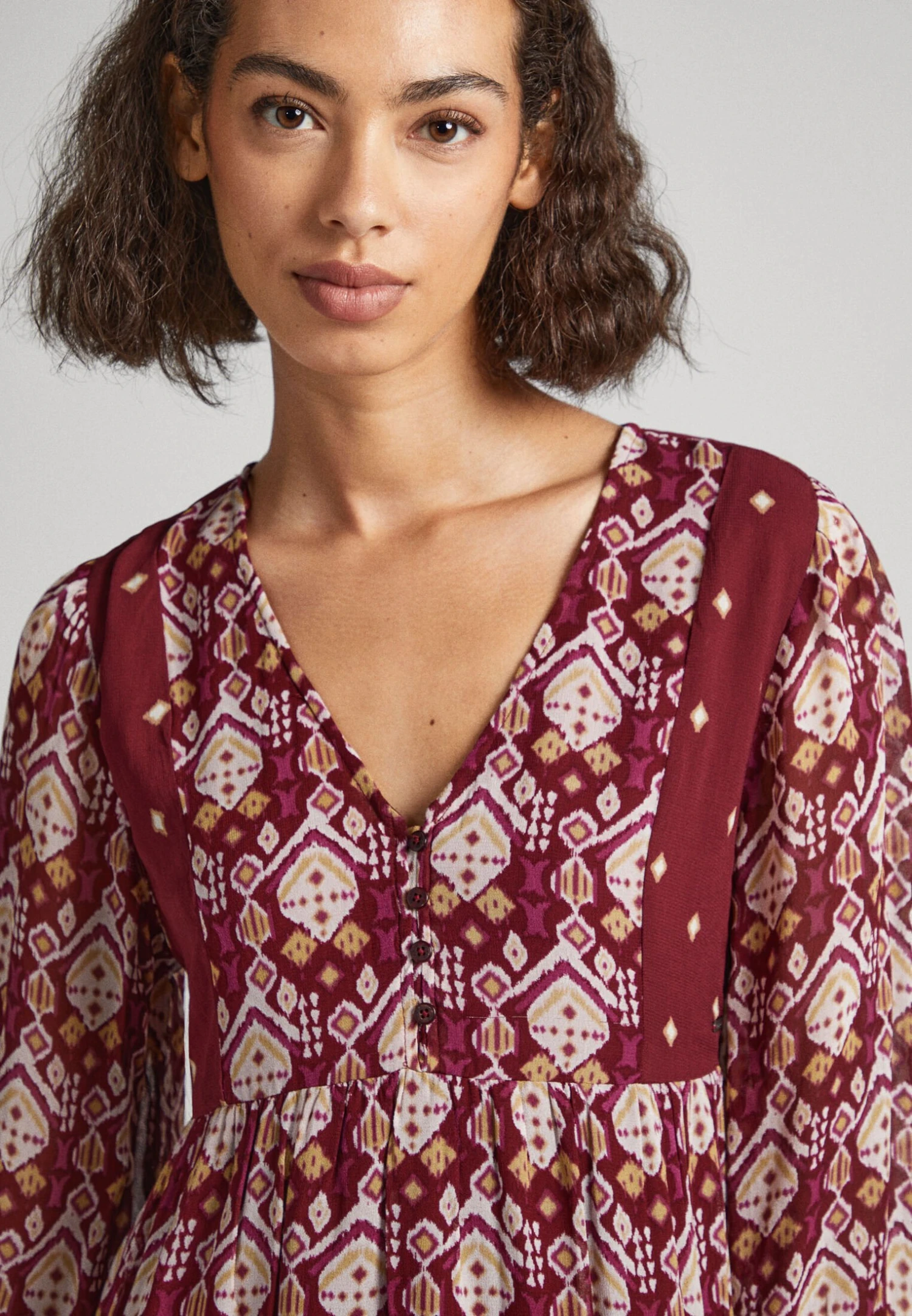 Pepe Jeans Galatea - Vestido Informal - Brown - Imagen 4