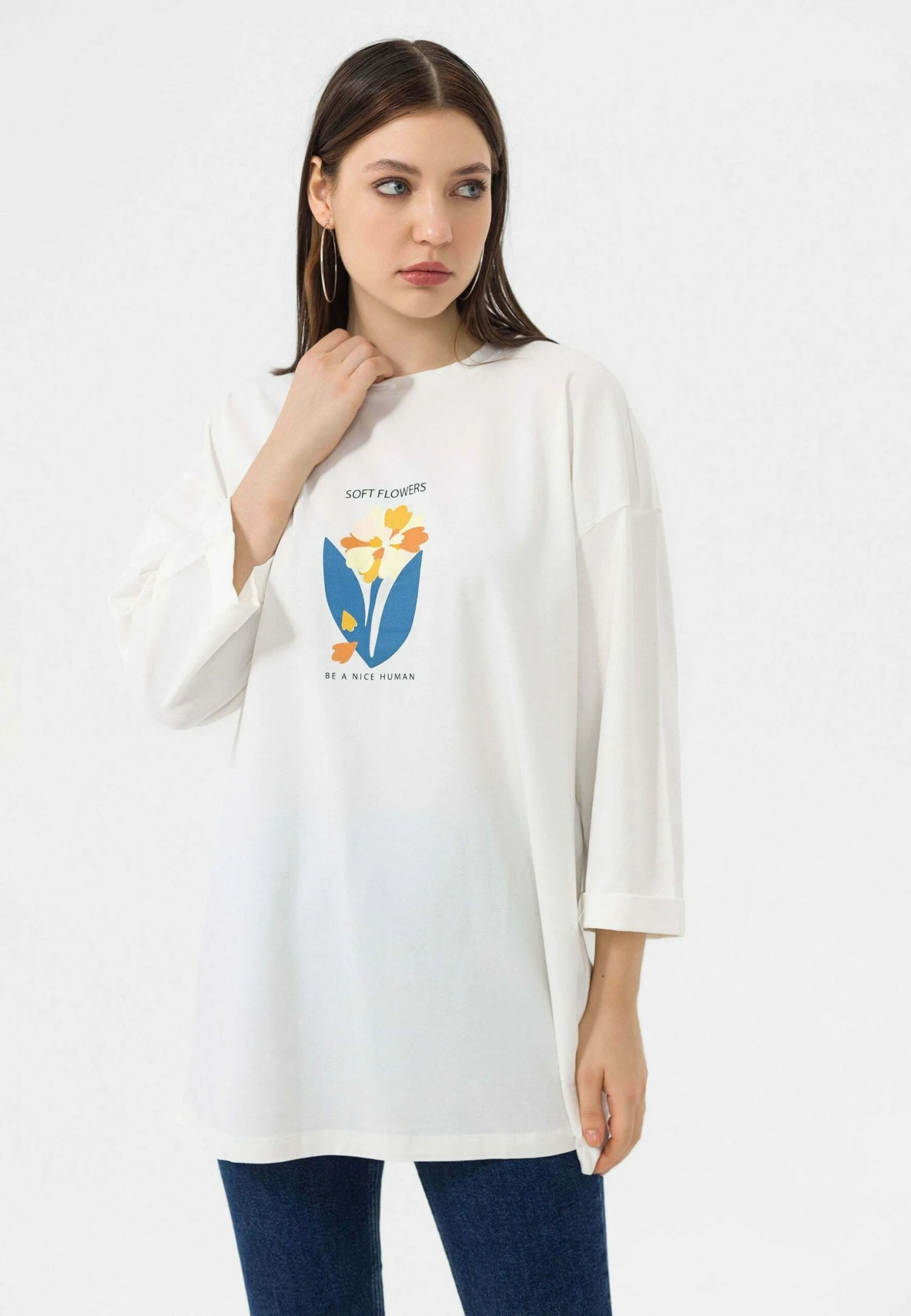 Camiseta De Manga Larga - Ecru - Imagen 5