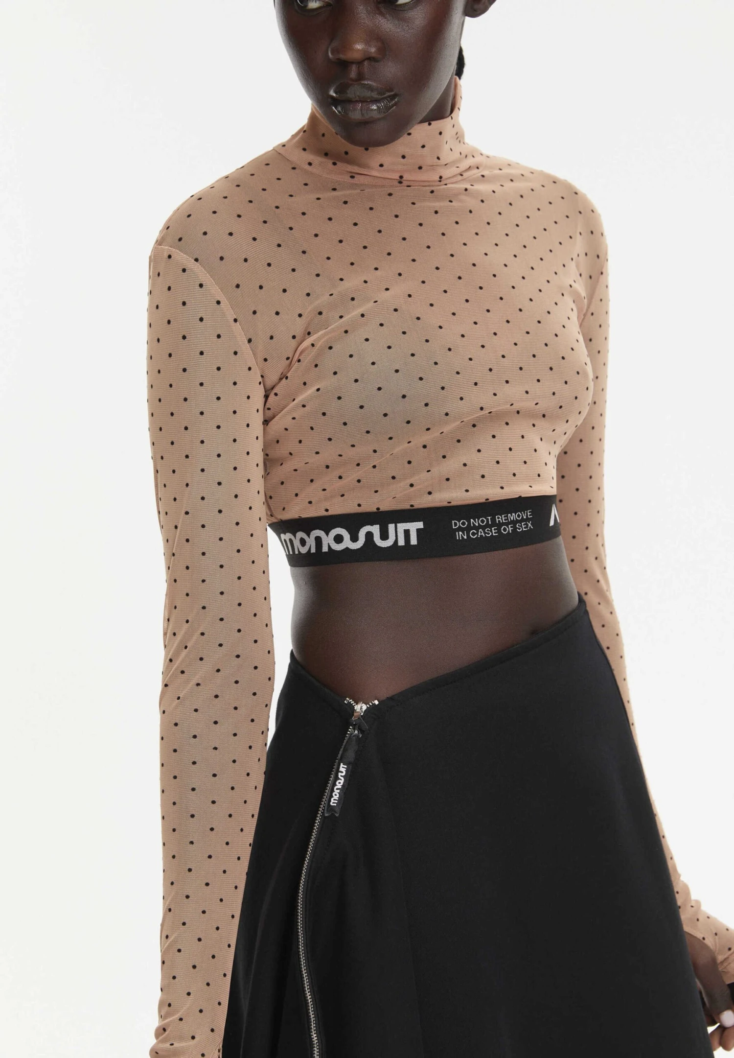 Camiseta De Manga Larga - Beige Dots - Imagen 4