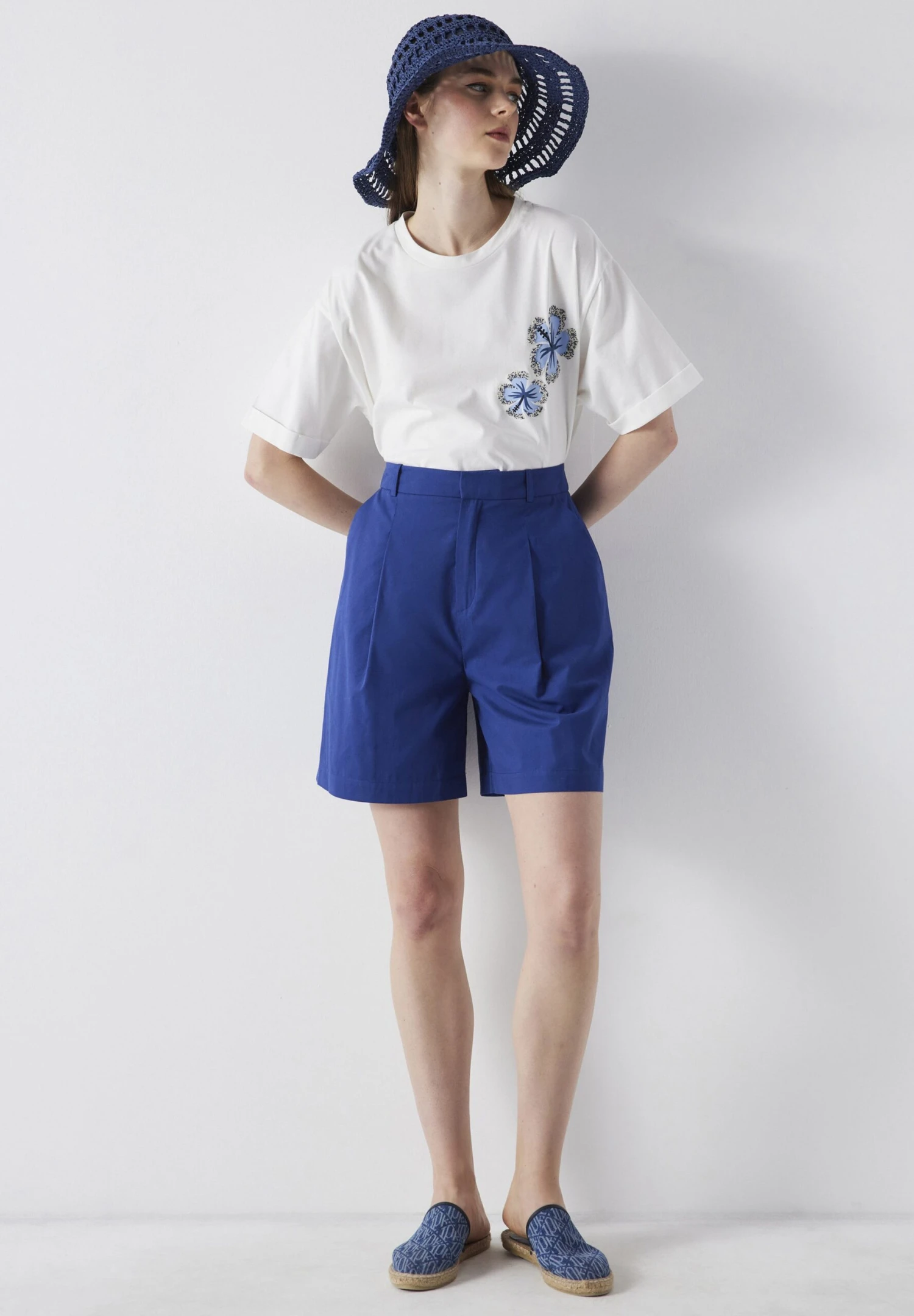 Ipekyol Relaxed Fit- Shorts - Navy - Imagen 4