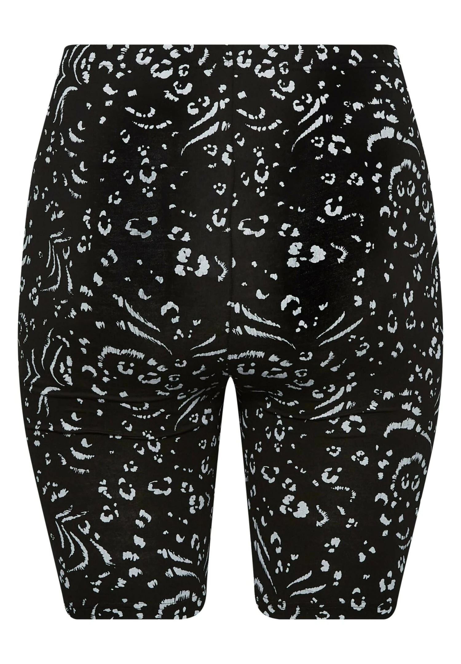 Leopard Print- Shorts - Black - Imagen 4