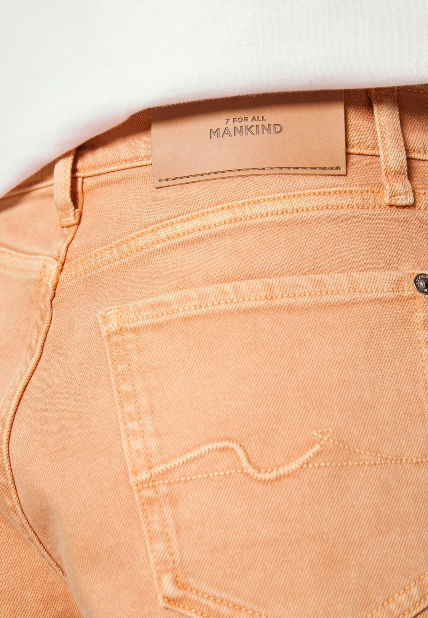 7 For All Mankind Easy Ruby Colman - Shorts Vaqueros - Orange - Imagen 5