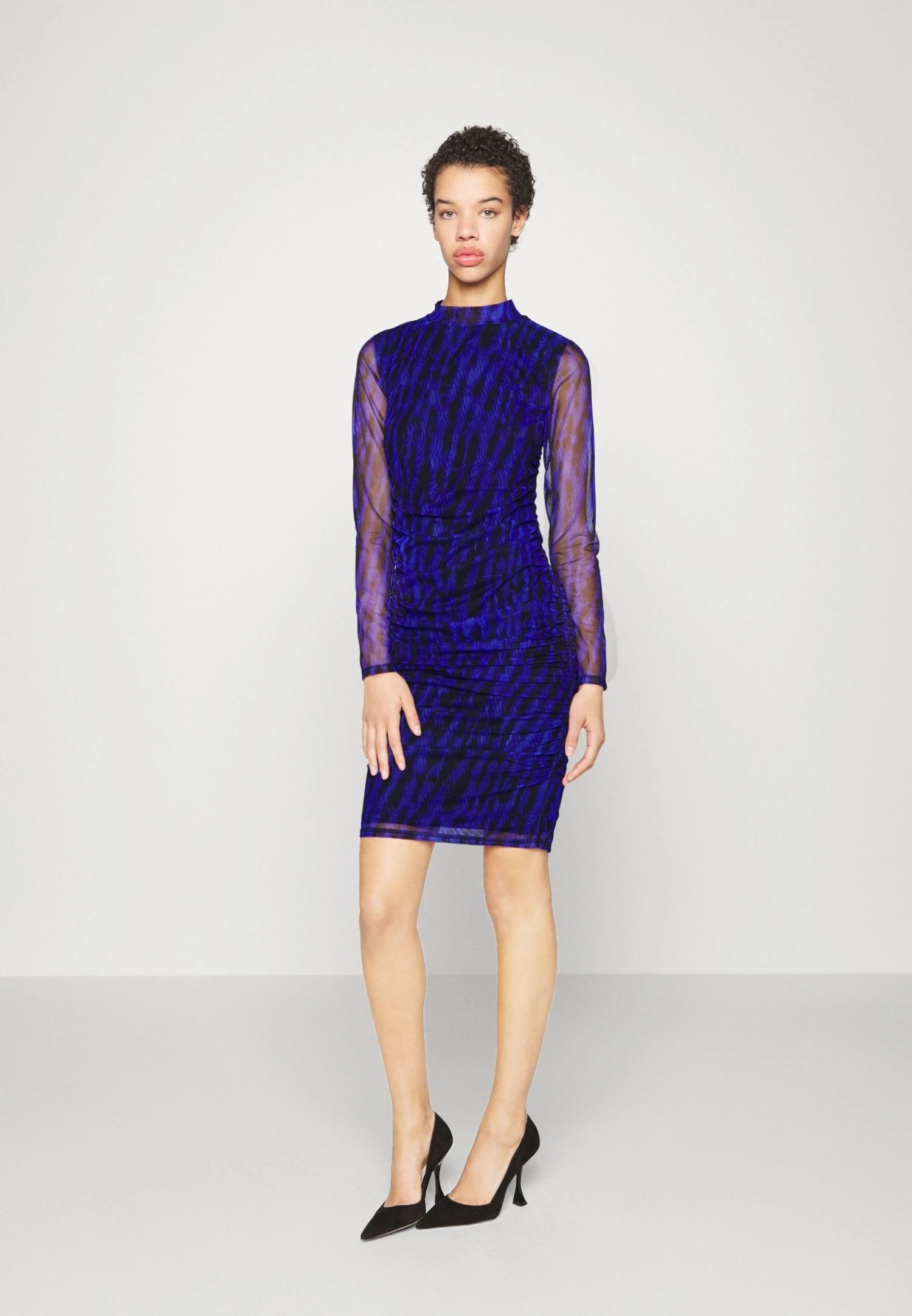 DKNY Crewneck Dress - Vestido De Cóctel - Deep Cobalt Multi - Imagen 2