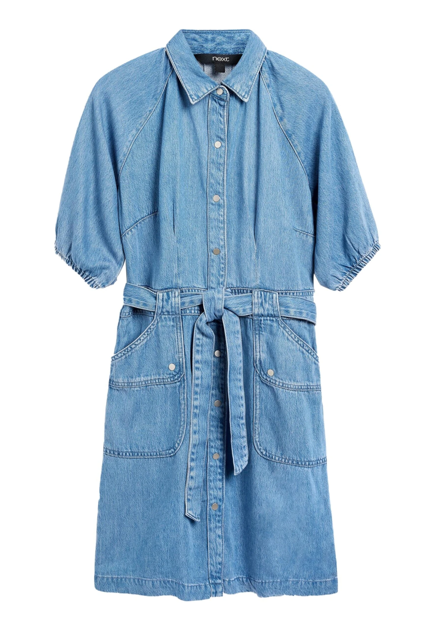 Next Vestido Vaquero - Mid Blue