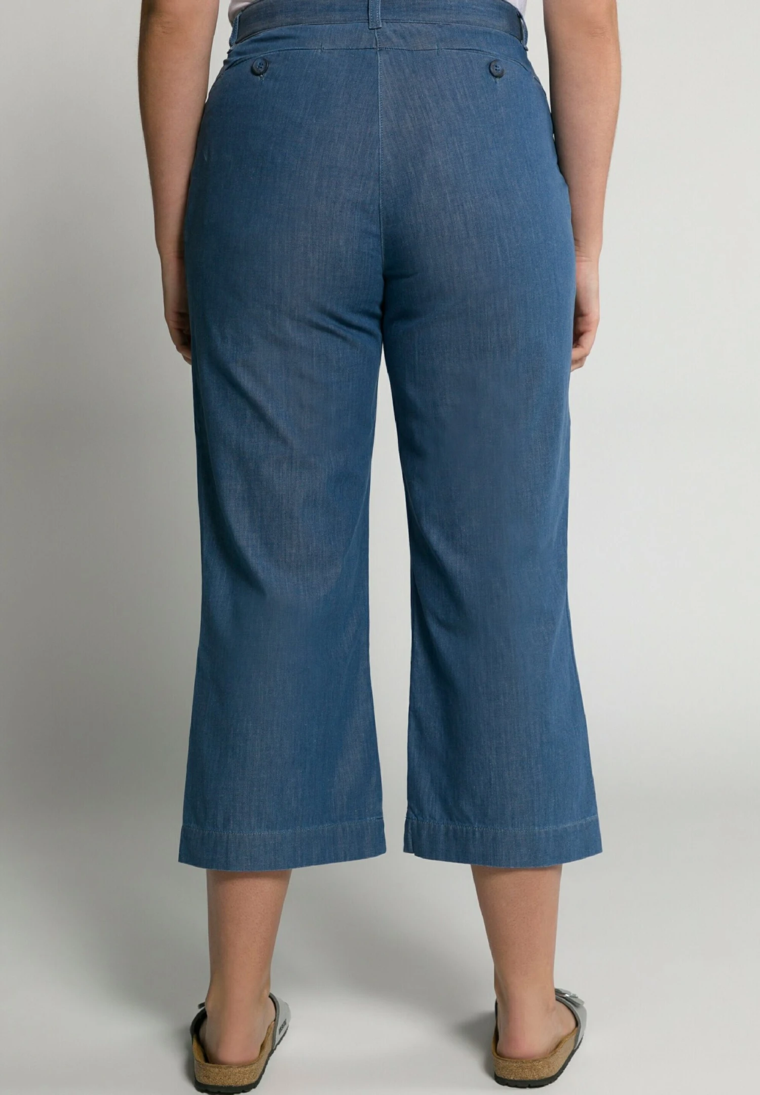 Ulla Popken Vaqueros A Campana - Blue Denim - Imagen 3