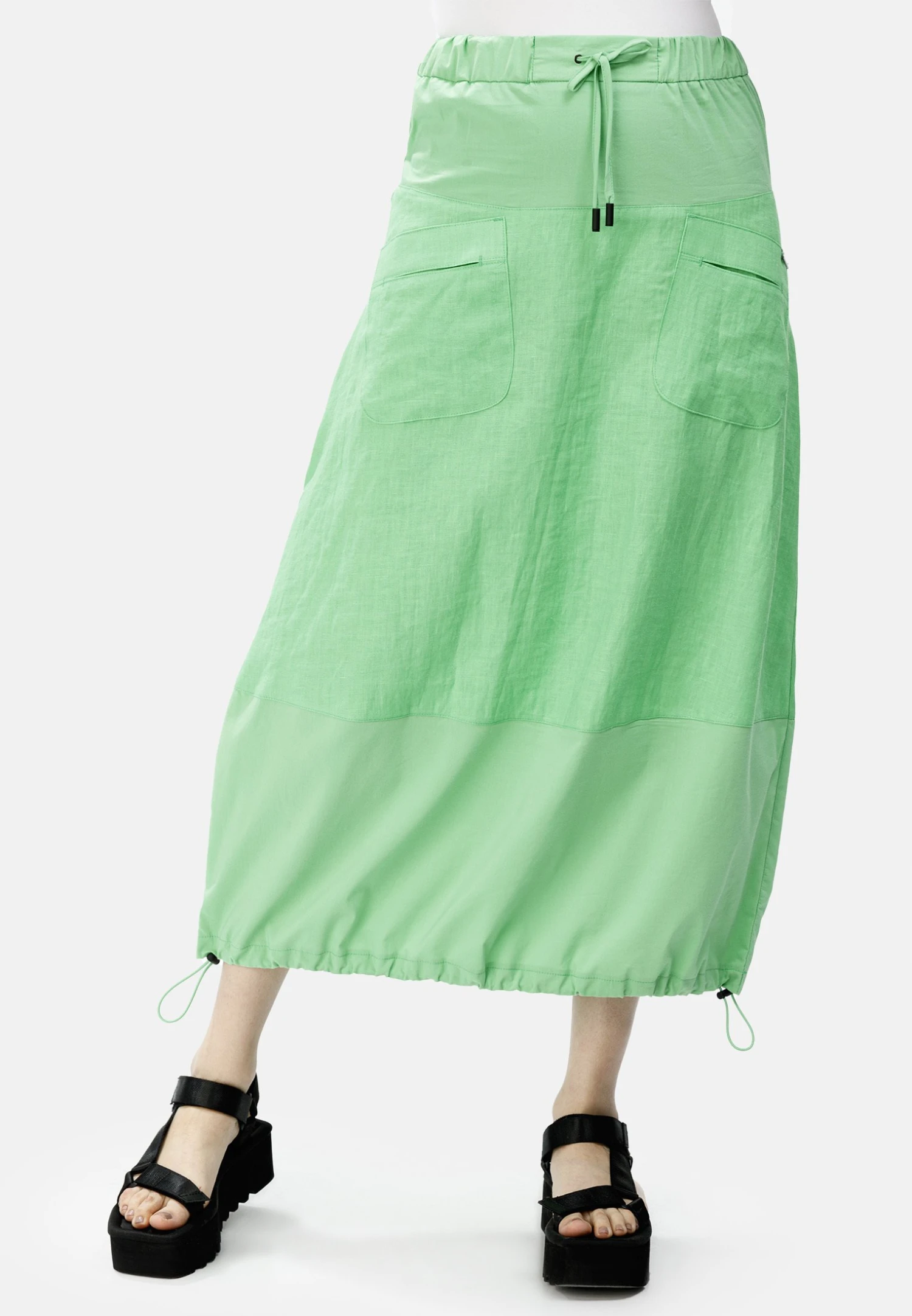 HELMIDGE Falda Acampanada - Grun