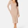 Winter - Vestido De Punto - Beige