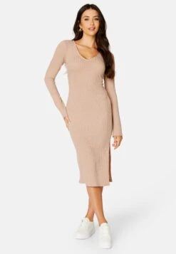 Winter - Vestido De Punto - Beige