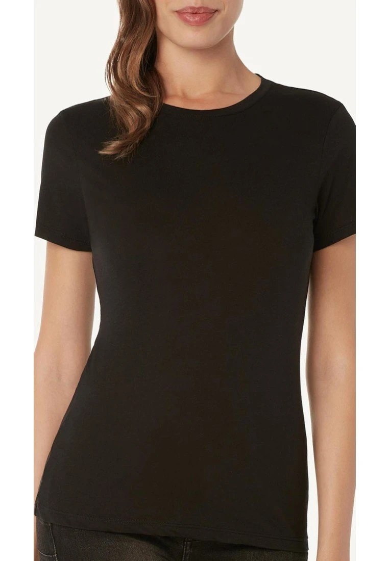 Intimissimi Kurzarm Aus Extrafine Supima - Camiseta Básica - Black