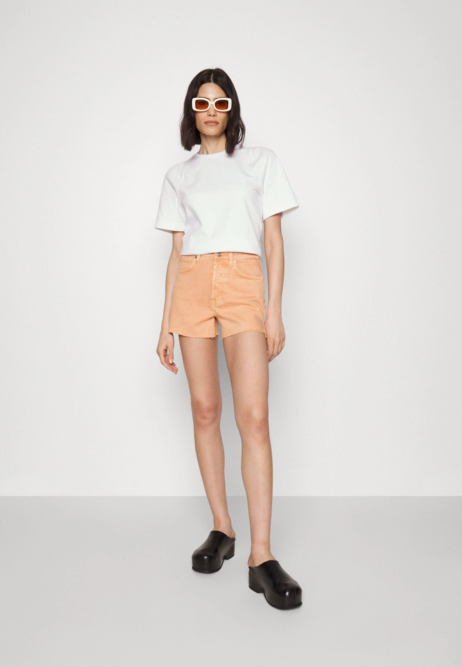 7 For All Mankind Easy Ruby Colman - Shorts Vaqueros - Orange - Imagen 2