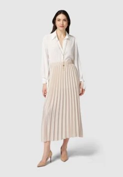 Falda Plisada - Beige