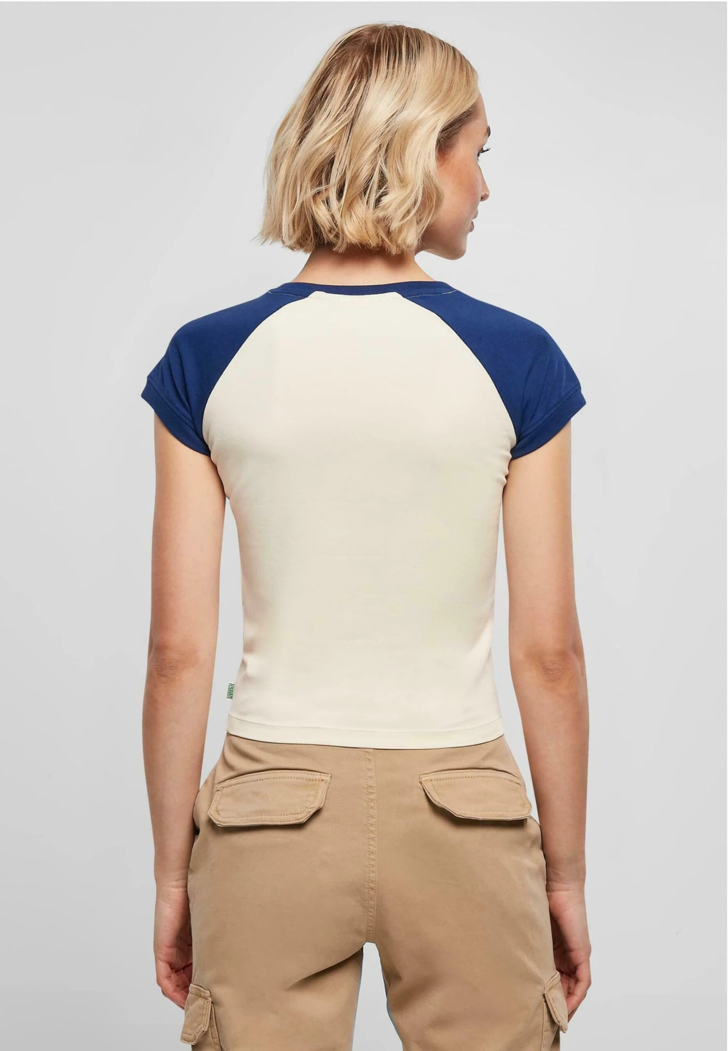 URBAN CLASSICS Stretch Retro Baseball - Camiseta Estampada - Whitesand Spaceblue - Imagen 3