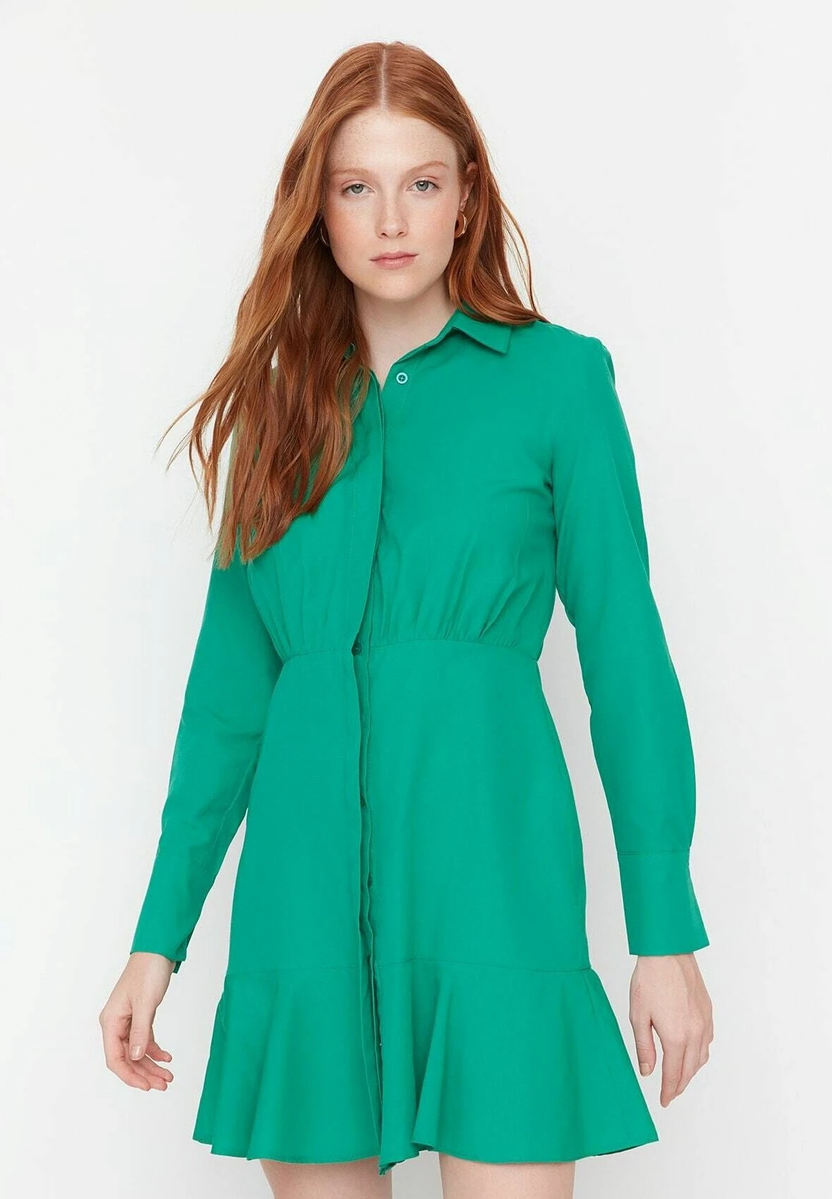Trendyol Vestido Camisero - Green