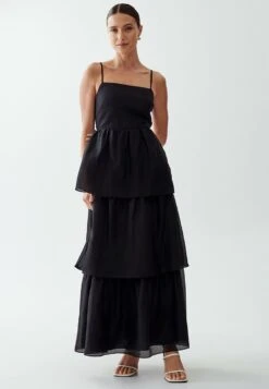Noa Tiered- Vestido Largo - Black