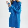 DeFacto Vestido De Punto - Blue