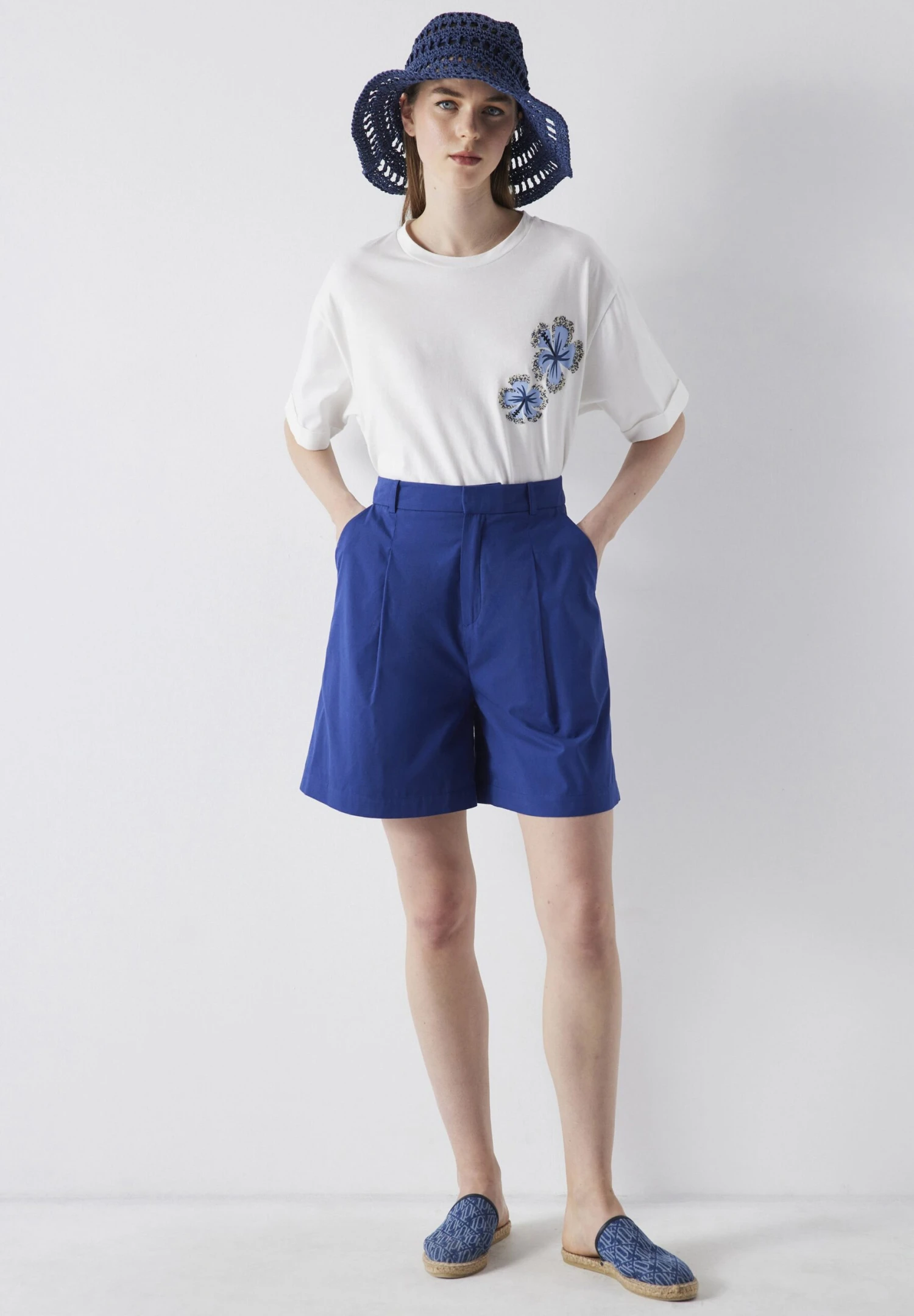 Ipekyol Relaxed Fit- Shorts - Navy - Imagen 2