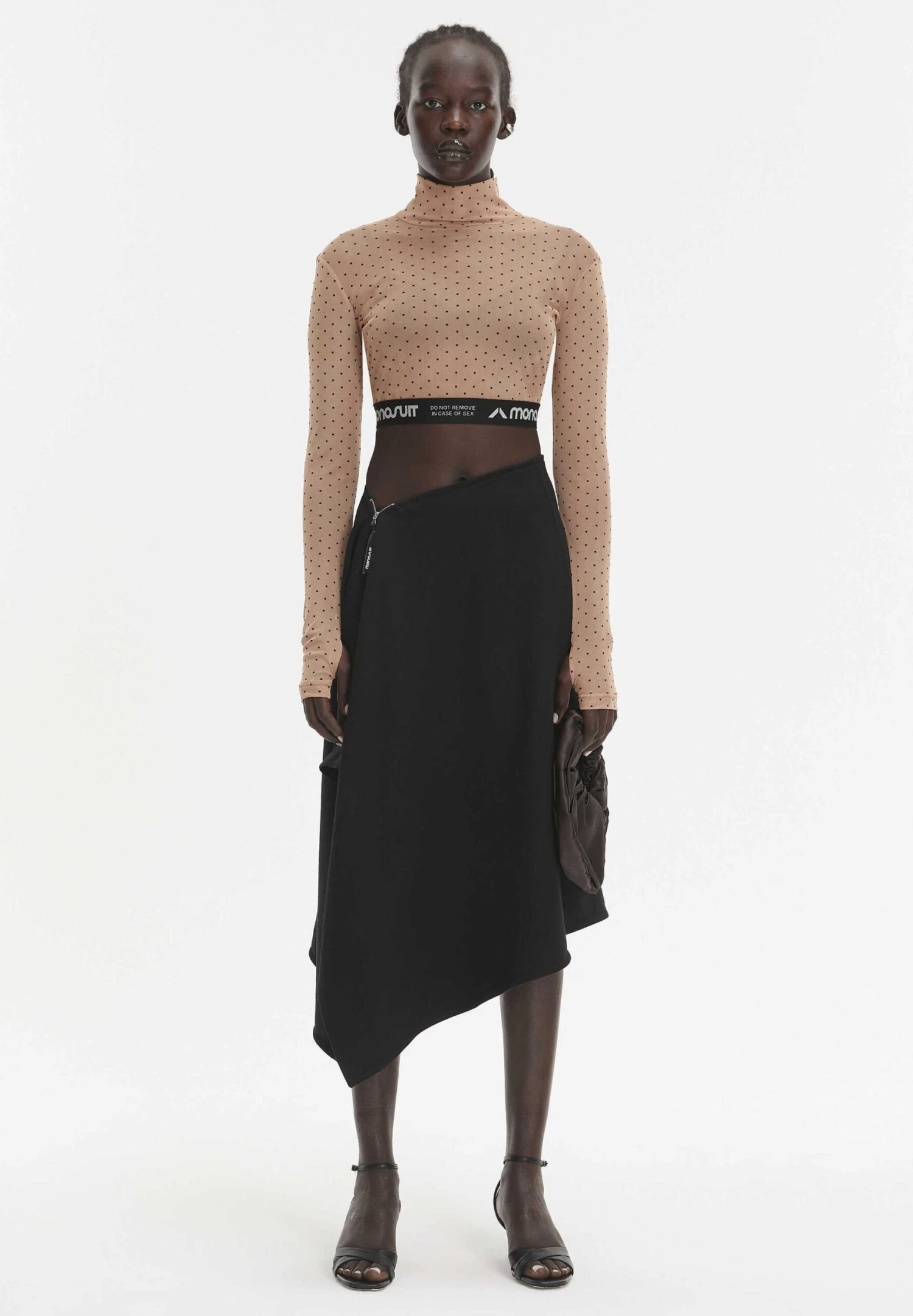 Camiseta De Manga Larga - Beige Dots - Imagen 2