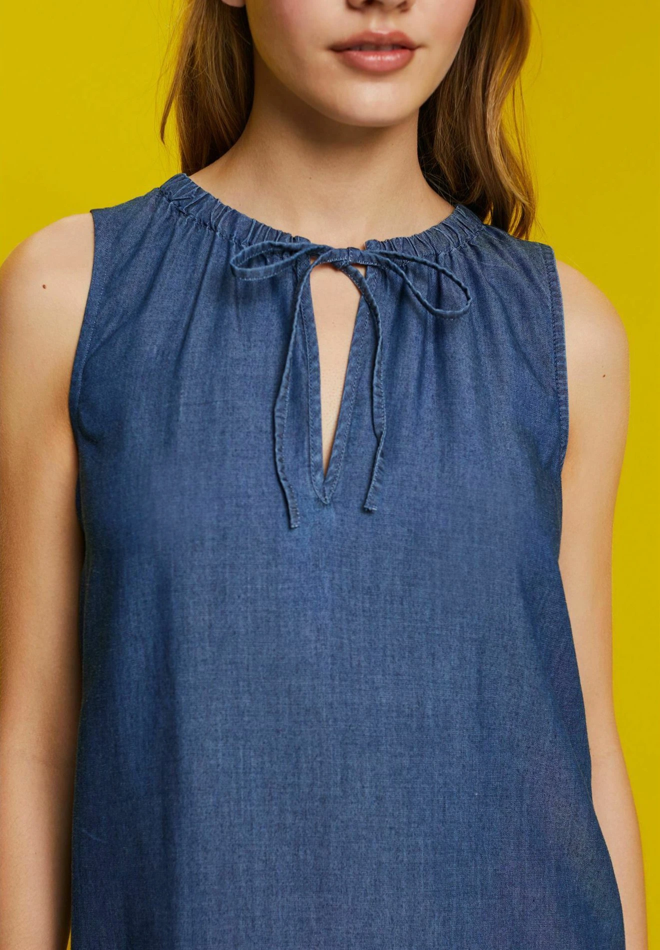 Edc By Esprit Light - Vestido Vaquero - Blue Dark Washed - Imagen 6