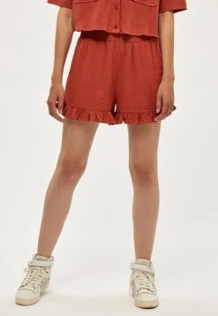 DESIRES Jin- Shorts - Burnt Red