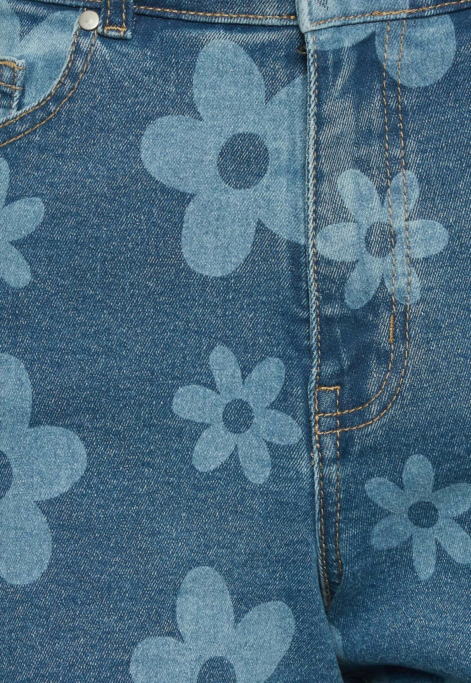 Floral- Shorts Vaqueros - Blue - Imagen 4