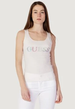 Guess Colorful Logo - Top - Cream