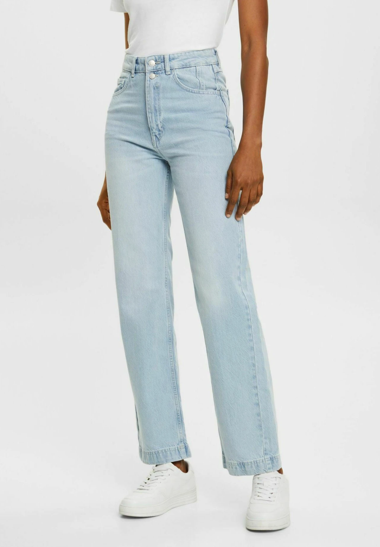 ESPRIT Vaqueros A Campana - Blue Bleached