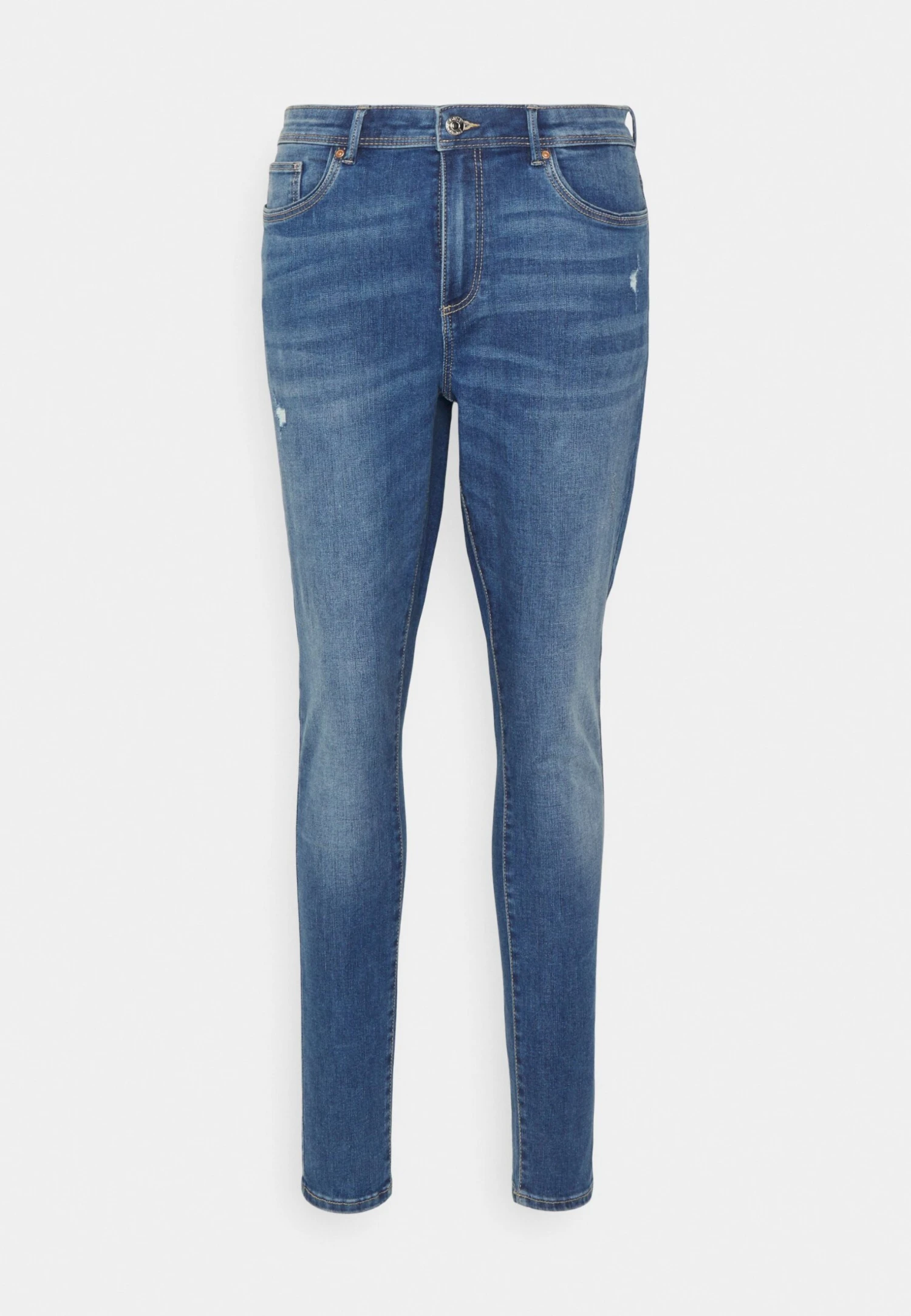 Oncwauw Mid Skinny- Vaqueros Pitillo - Medium Blue Denim - Imagen 4