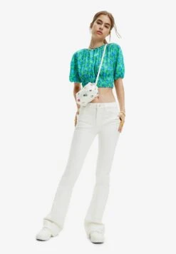 Desigual Long Flare - Vaqueros A Campana - White
