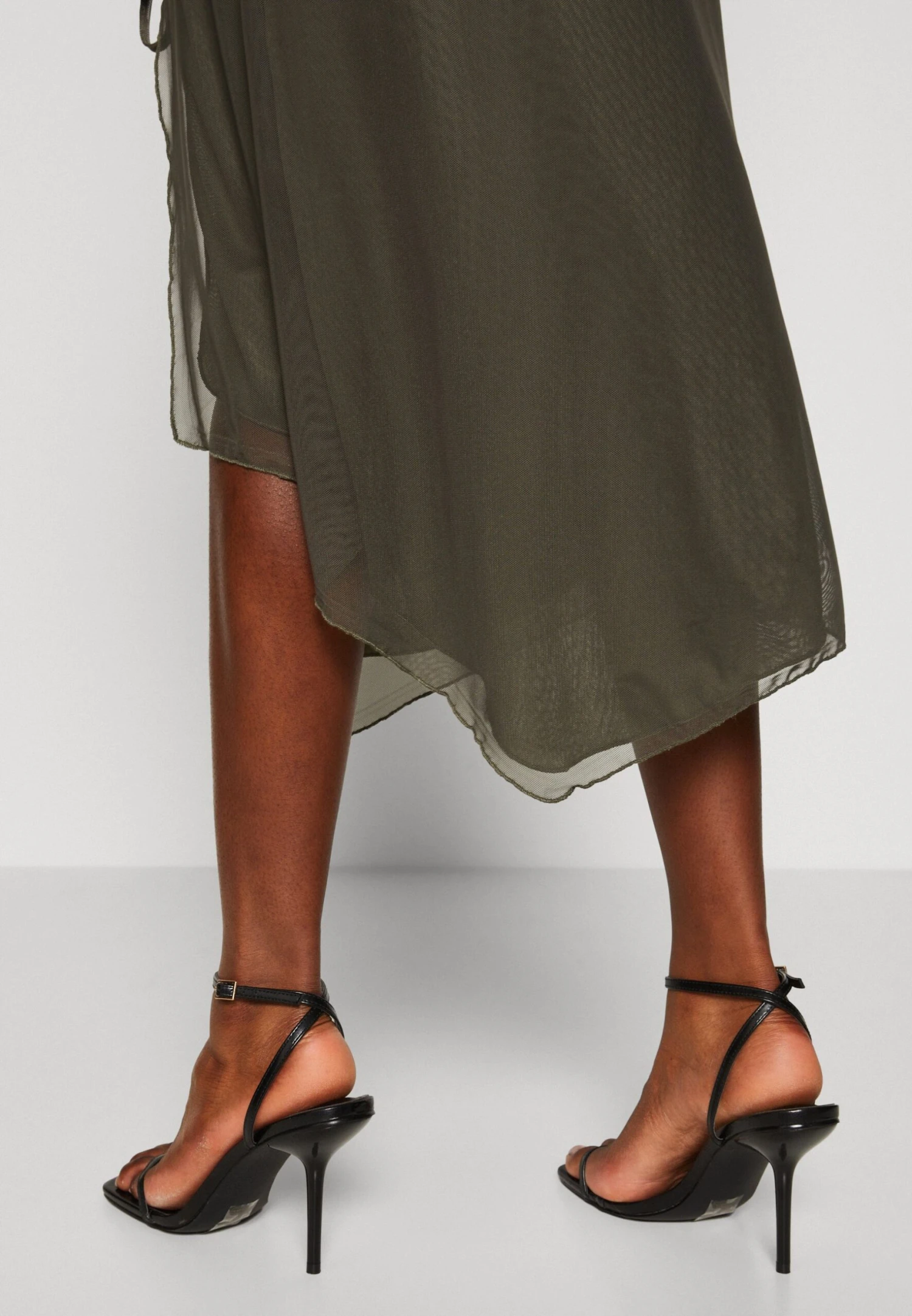 Wal G Roro Midi Skirt - Falda De Tubo - Khaki Green - Imagen 6