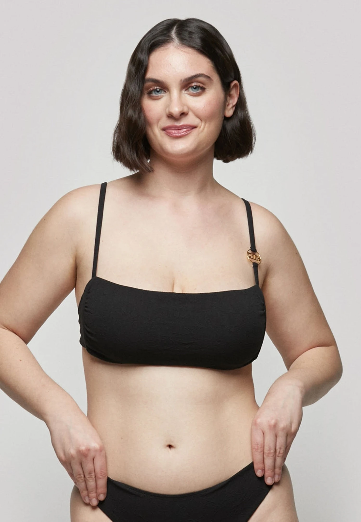 MalvaWith Side Stays Chite Milano - Top De Bikini - Black