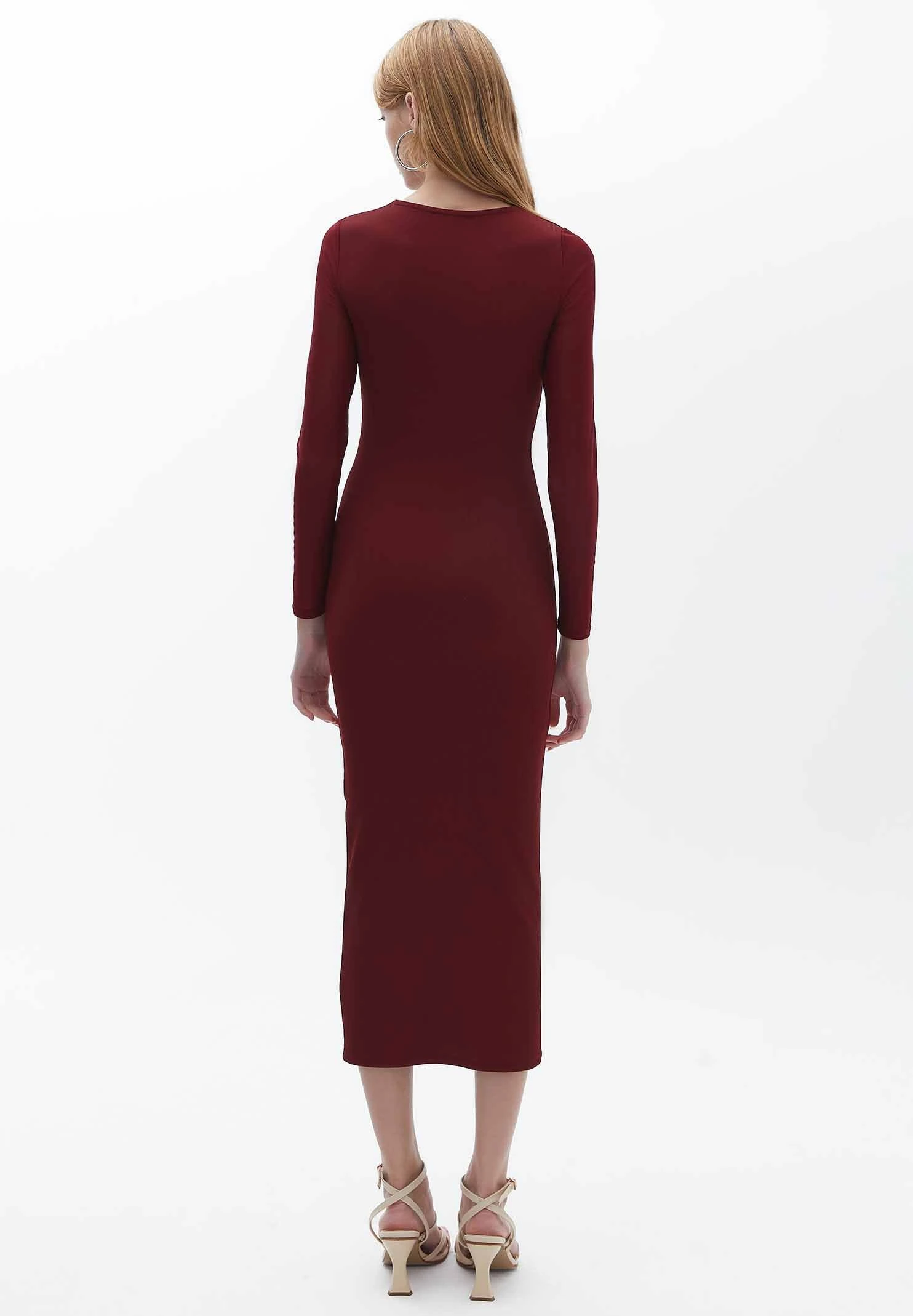 Mit Cut Out- Vestido De Tubo - Cabernet - Imagen 2