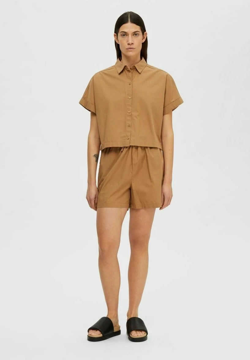 Selected Femme Shorts - Tan - Imagen 4