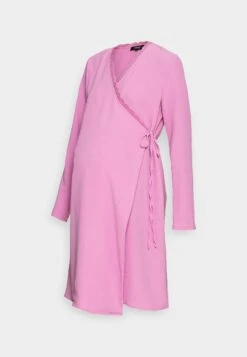 ONLY MATERNITY Olmmette Wrap Dress- Vestido Informal - Fuchsia Purple