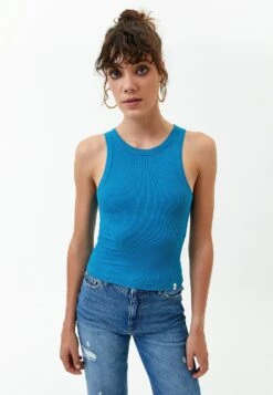 Elastisches Mit Feiner Rippenstruktur - Top - Solar Power