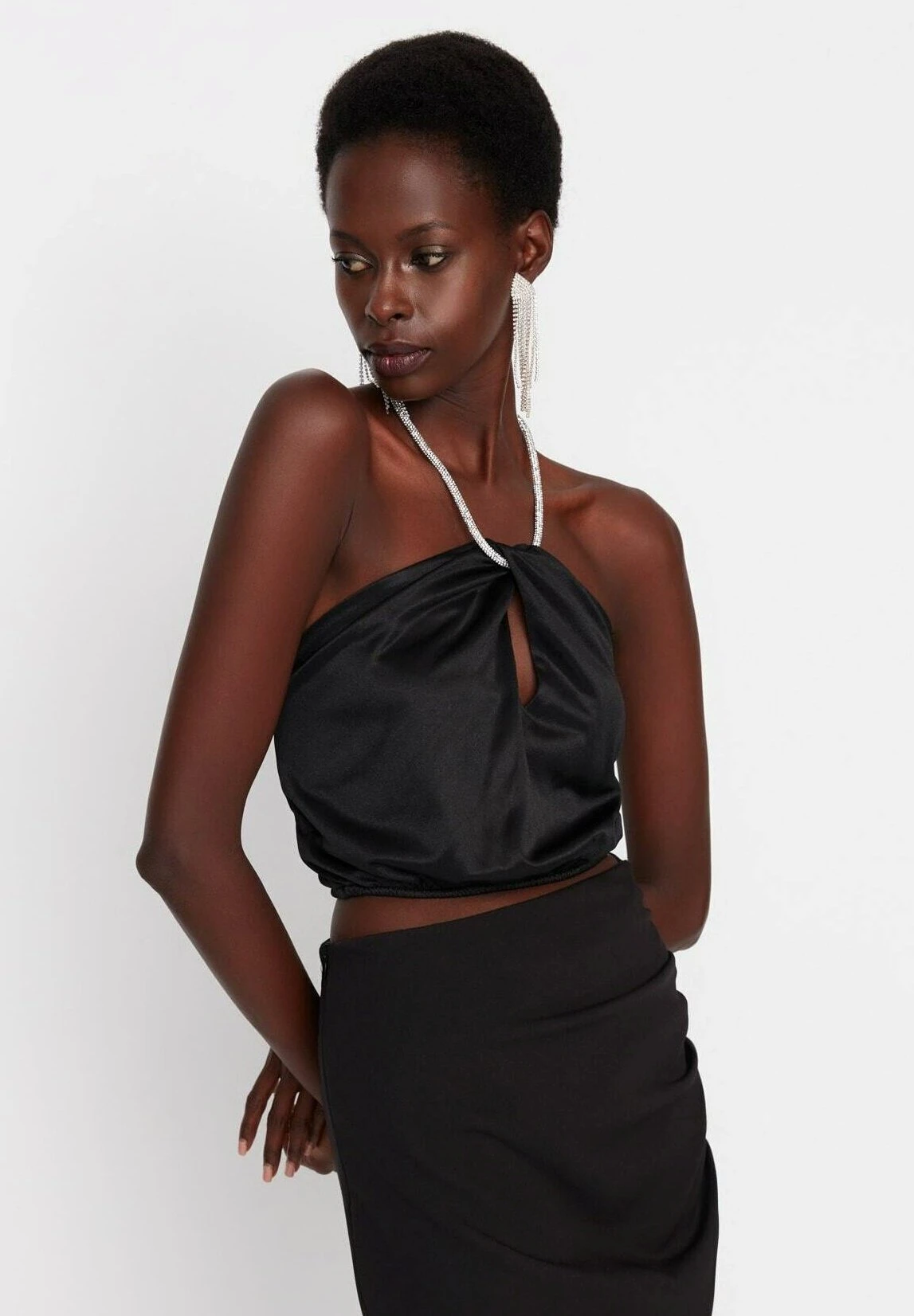 Trendyol Crop- Top - Black - Imagen 3