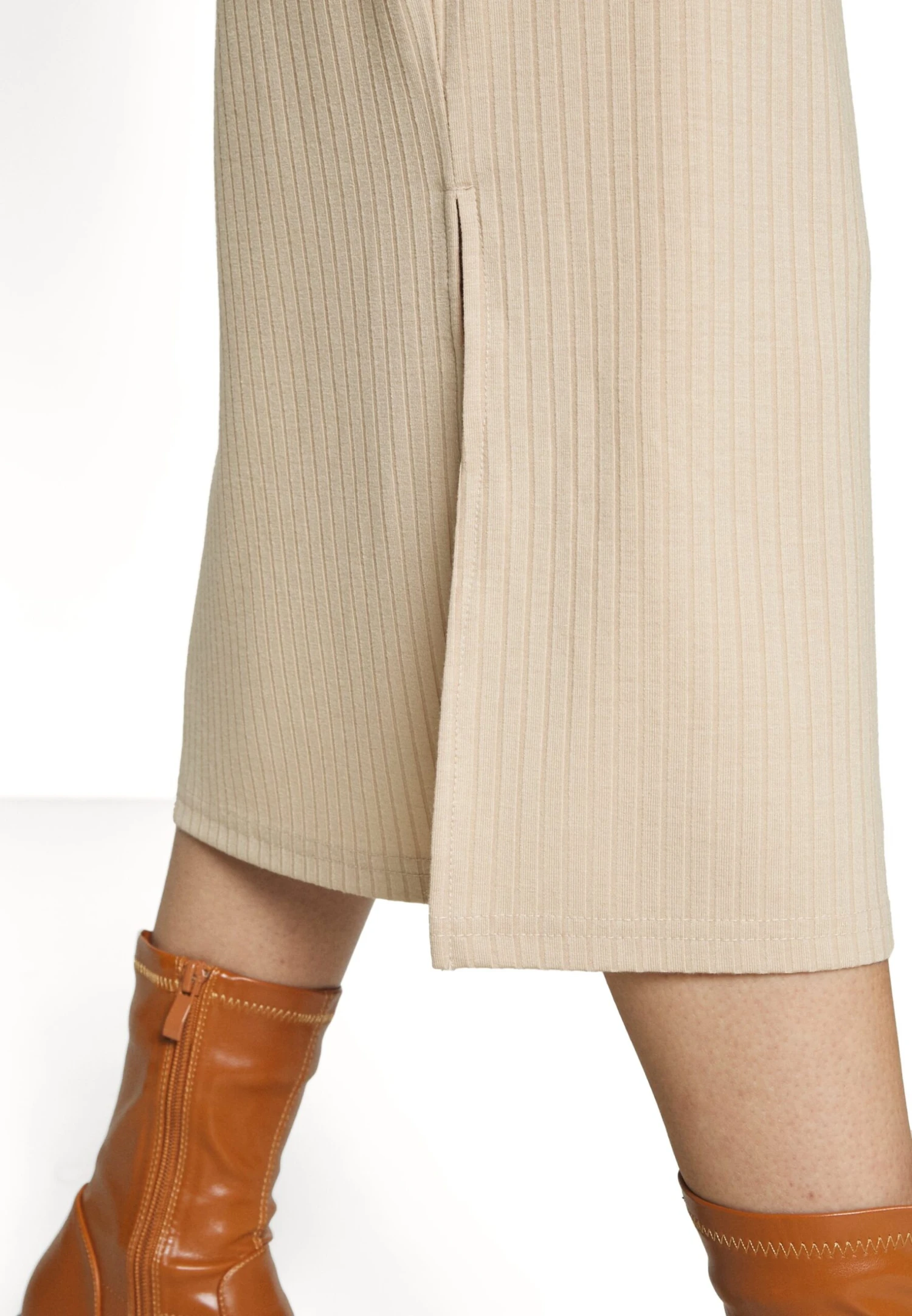 Pieces Petite Pckylie Midi Skirt- Falda De Tubo - Irish Cream - Imagen 5