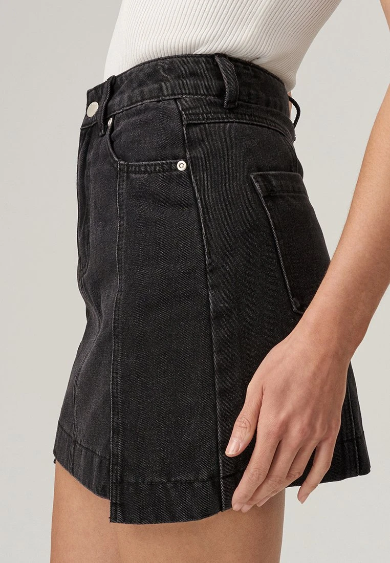 Katie- Falda Acampanada - Washed Black - Imagen 5