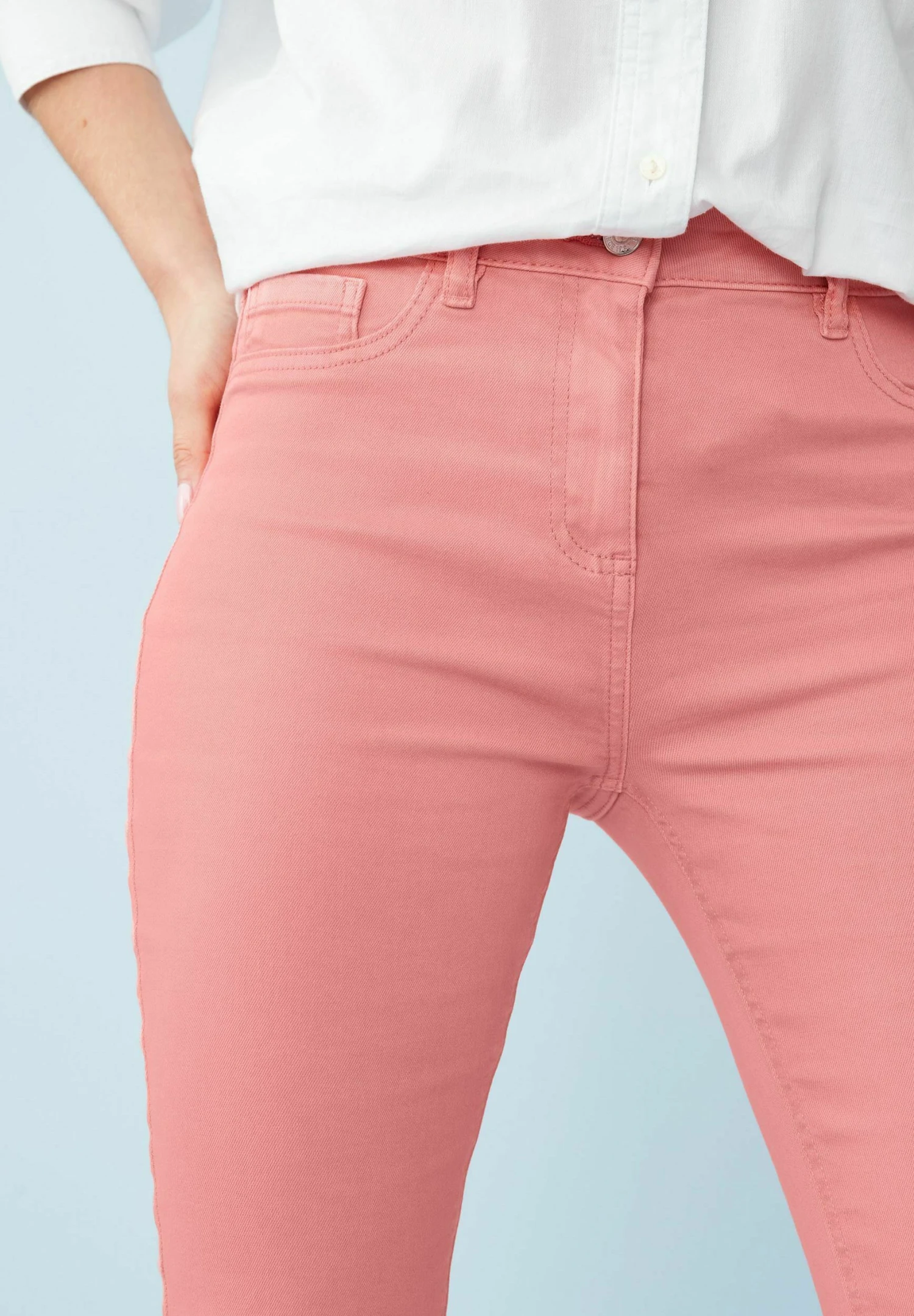 Next Pedal Pusher Cropped - Shorts Vaqueros - Pink - Imagen 5