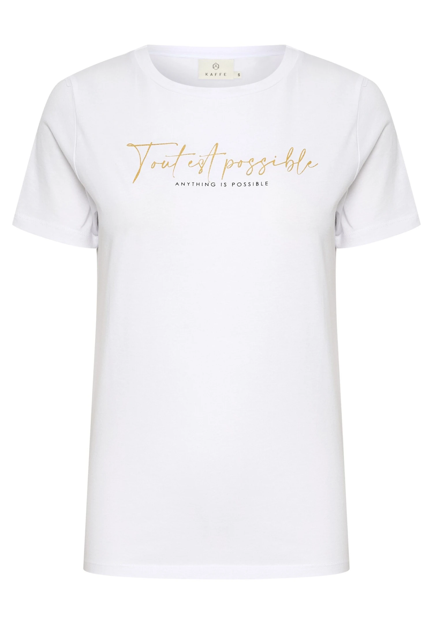 Kaffe Bpgabbi- Camiseta Estampada - Optical White - Imagen 5