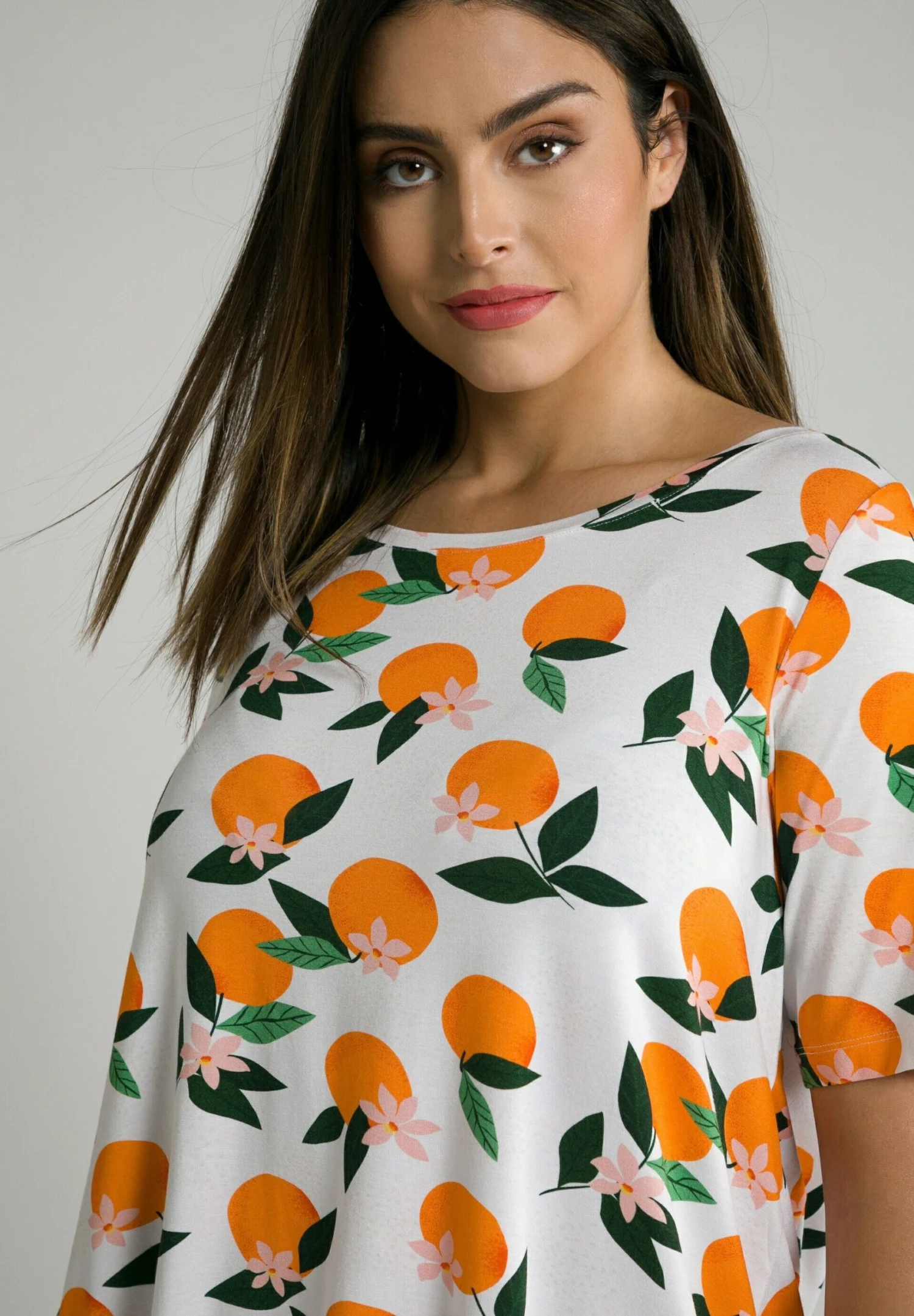 Ulla Popken Camiseta Estampada - Orange - Imagen 3