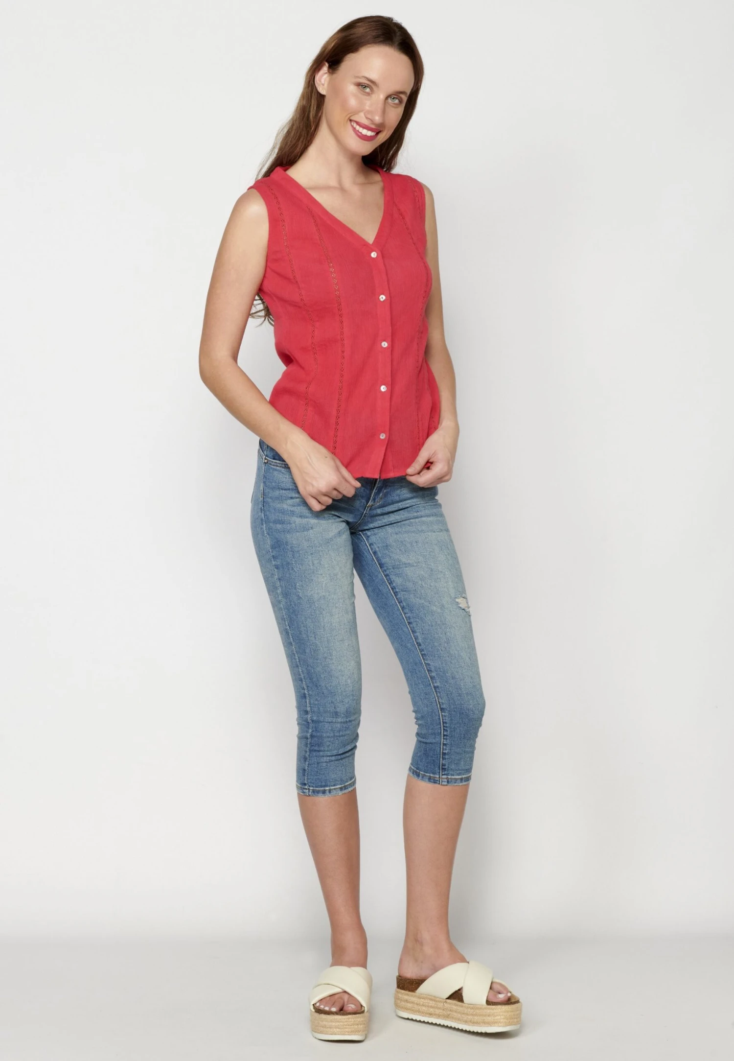 Koroshi Strap- Blusa - Fucsia Fuchsia - Imagen 2