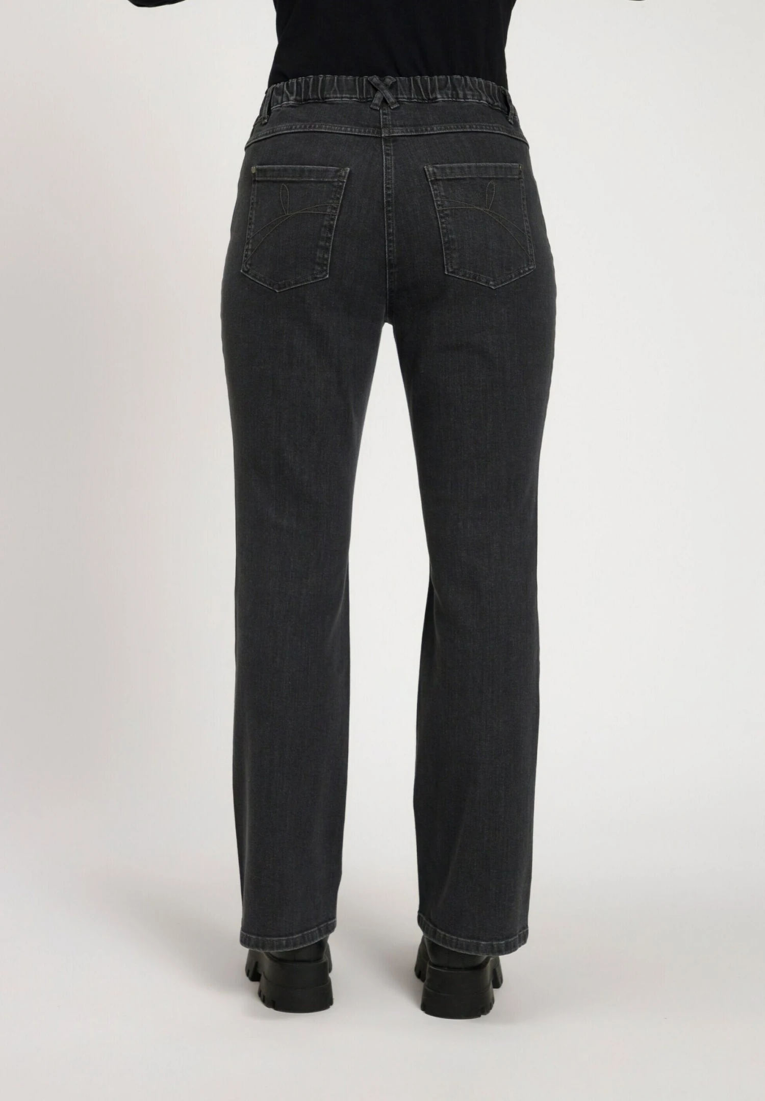 Ulla Popken Marie - Vaqueros Bootcut - Gris Denim - Imagen 3